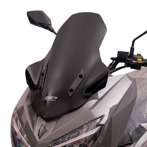 GP Kompozit Mondial Strada 125 2023-2025 Uyumlu Baskılı Ön Cam Siyah