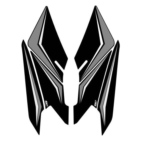 GP Kompozit Honda PCX 125 / 150 2025 Uyumlu Yan Ayak Pad Gri