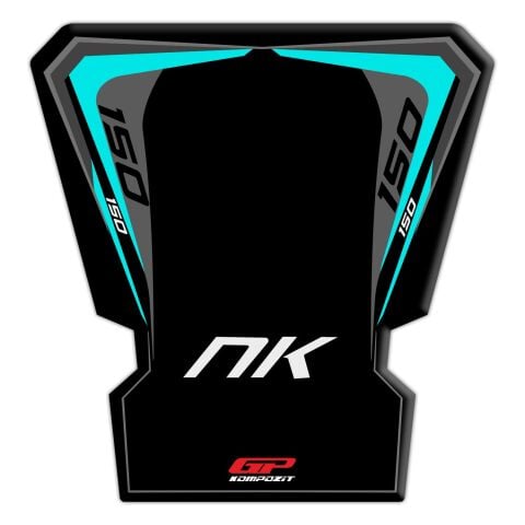 GP Kompozit CF Moto 150 NK 2016-2022 Uyumlu Tank Pad Seti Siyah-Turkuaz