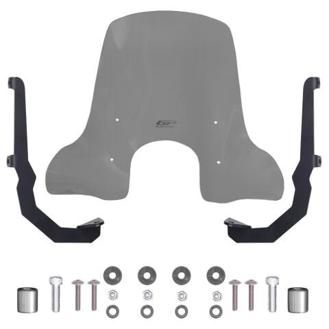 GP Kompozit SYM Fiddle 4 2022-2024 Uyumlu Gidon Bağlantılı Elcikli Ön Cam Füme