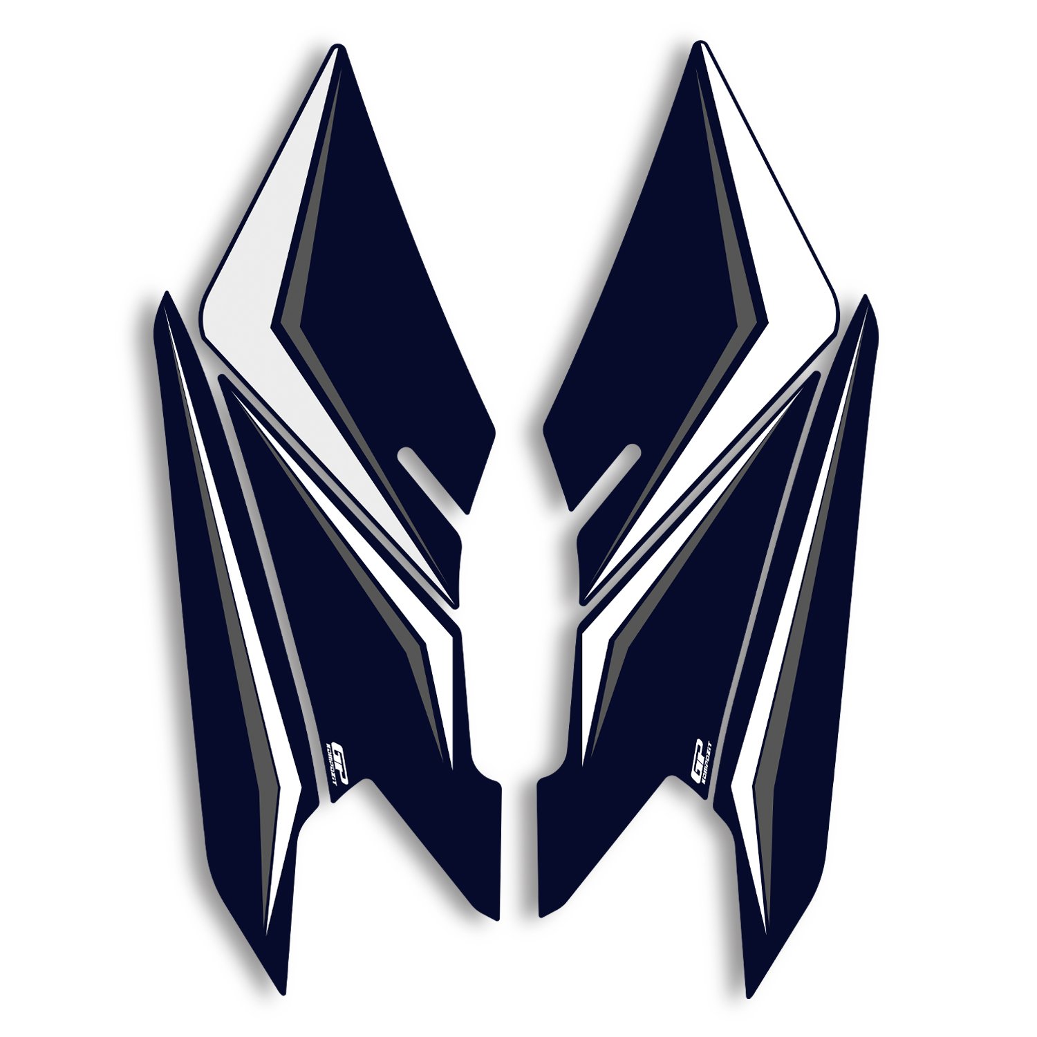 GP Kompozit Honda PCX 125 / 150 2025 Uyumlu Yan Ayak Pad Mavi