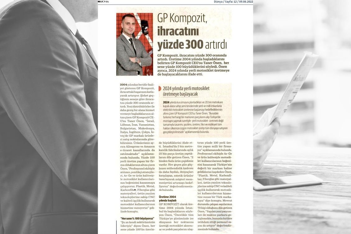 GP Kompozit’ten İhracatta Büyük Başarı: %300 Büyüme