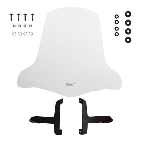 GP Kompozit Scooter Universal 2020 Uyumlu Elcikli Ön Cam Şeffaf