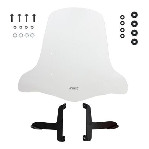 GP Kompozit Scooter Universal 2020 Uyumlu Elcikli Ön Cam Şeffaf