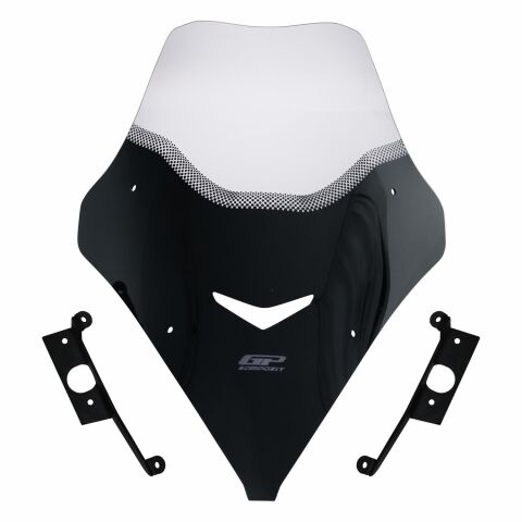 GP Kompozit SYM Jet X 125 2022-2025 Uyumlu Kısa Ön Cam Şeffaf