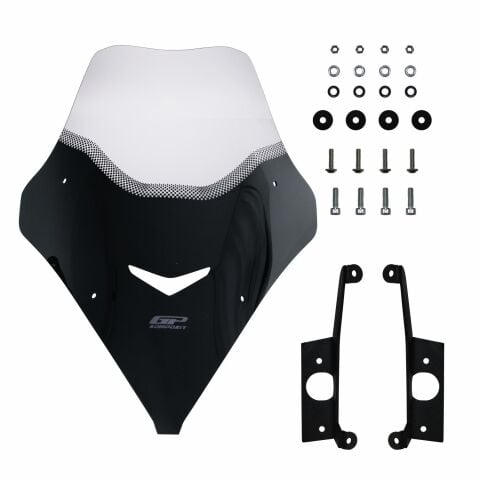 GP Kompozit SYM Jet X 125 2022-2025 Uyumlu Kısa Ön Cam Şeffaf