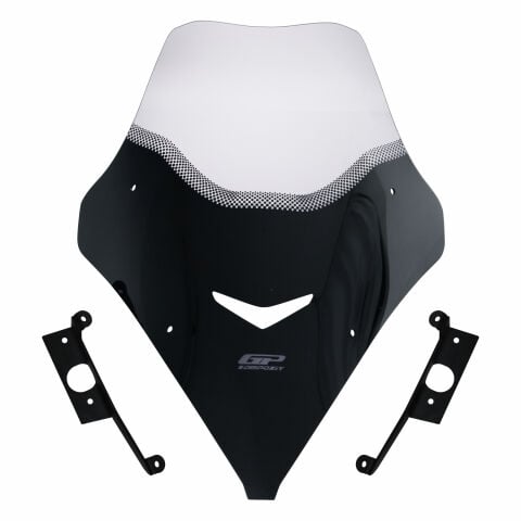 GP Kompozit SYM Jet X 125 2022-2025 Uyumlu Kısa Ön Cam Şeffaf