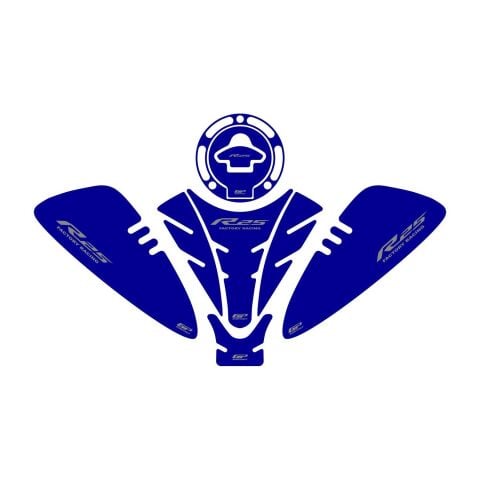 GP Kompozit Yamaha R25 2019-2025 Uyumlu Tank Pad Seti Mavi