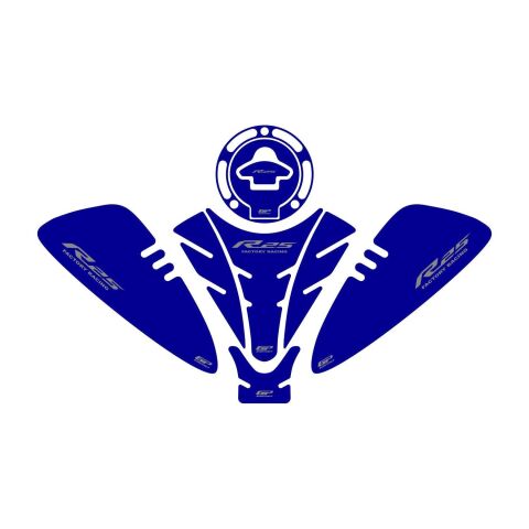 GP Kompozit Yamaha R25 2019-2025 Uyumlu Tank Pad Seti Mavi