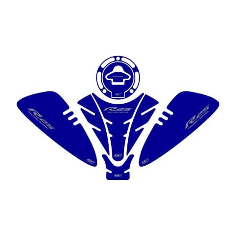 GP Kompozit Yamaha R25 2019-2026 Uyumlu Tank Pad Seti Mavi