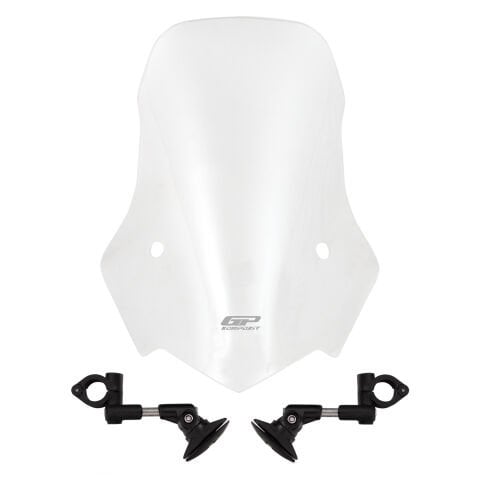 GP Kompozit Mondial 125 Drift L 2011-2023 Uyumlu Ön Cam Şeffaf