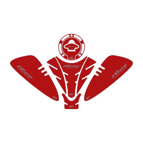 GP Kompozit Yamaha R25 2019-2025 Uyumlu Tank Pad Seti Kırmızı