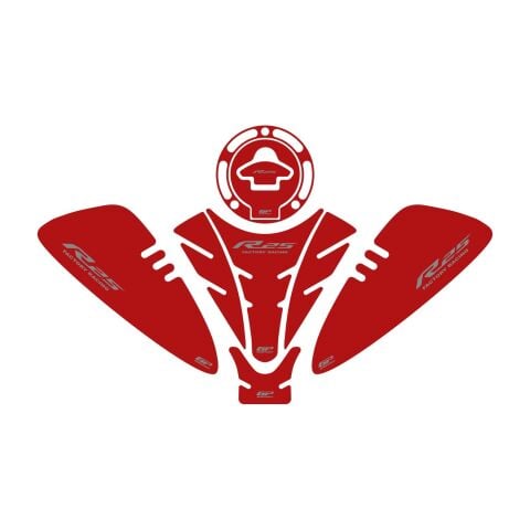 GP Kompozit Yamaha R25 2019-2026 Uyumlu Tank Pad Seti Kırmızı