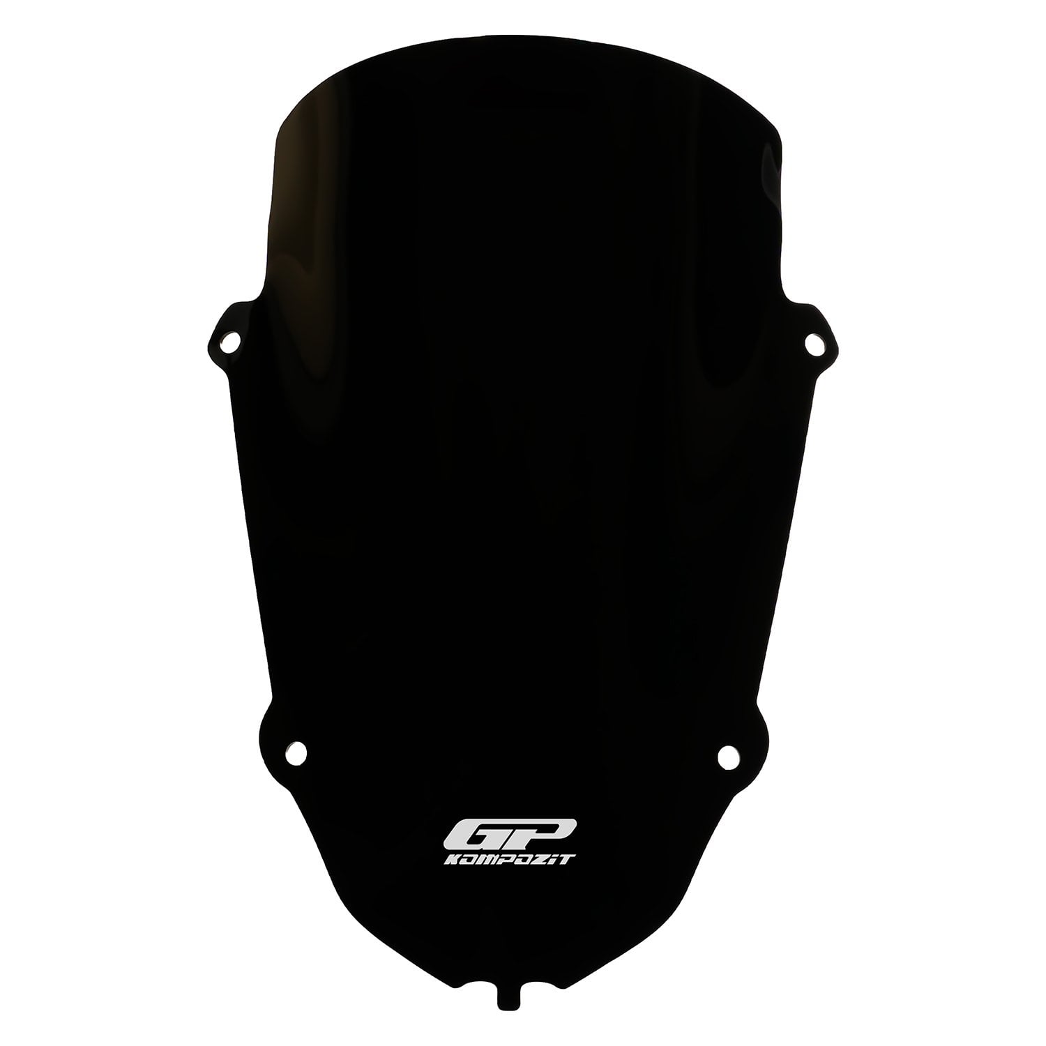 GP Kompozit Yamaha R25 2019-2025 Uyumlu Uzun Spor Ön Cam Siyah