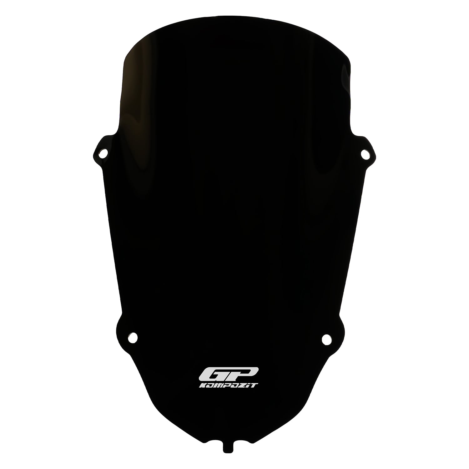 GP Kompozit Yamaha R25 2019-2025 Uyumlu Uzun Spor Ön Cam Siyah