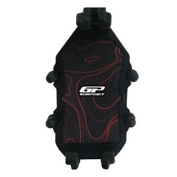 GP Kompozit TTR06 Universal Gidon Bağlantılı Titreşim Modüllü Telefon Tutucu Siyah-Kırmızı
