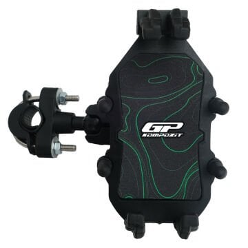 GP Kompozit TTR06 Universal Gidon Bağlantılı Titreşim Modüllü Telefon Tutucu Siyah-Yeşil