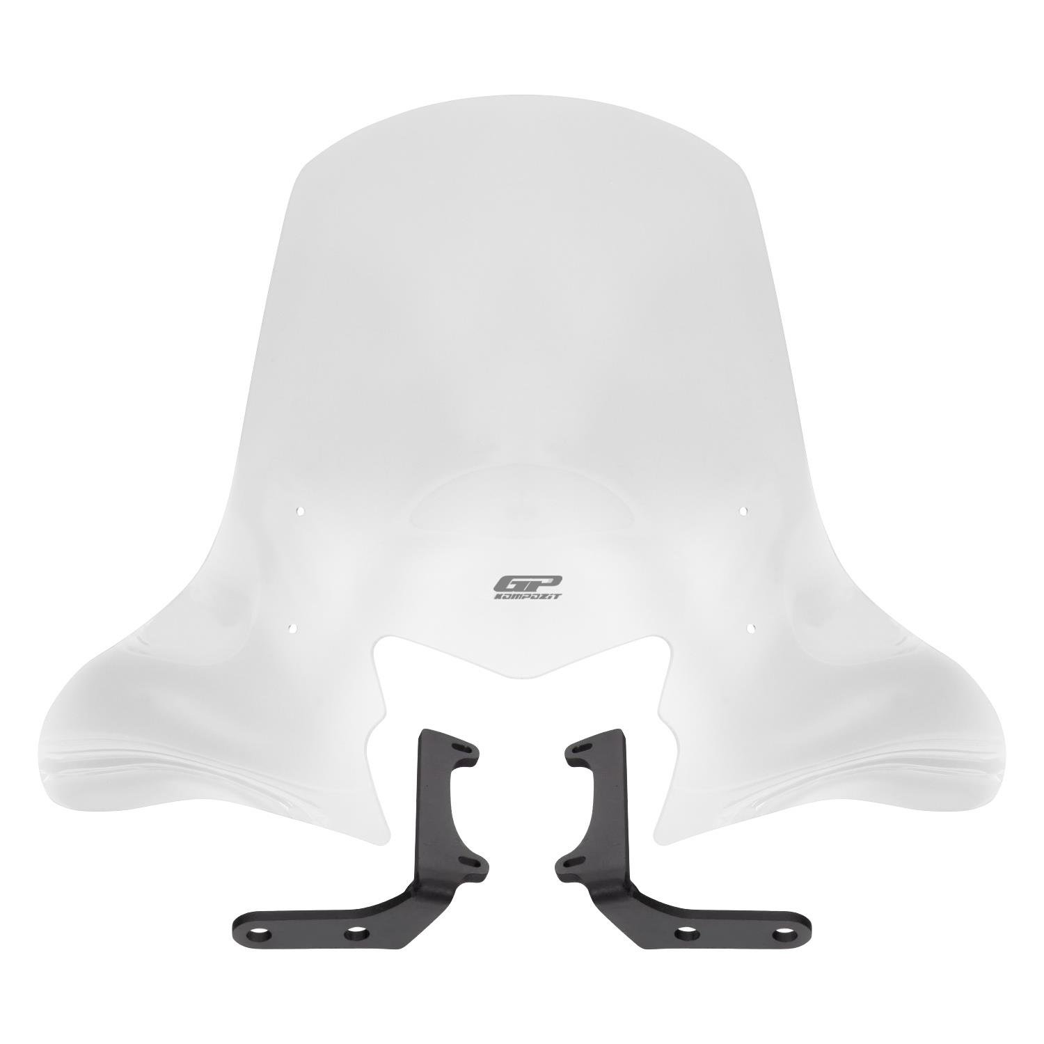 GP Kompozit Honda Dio 2021-2025 Uyumlu Ön Cam Şeffaf 48 cm
