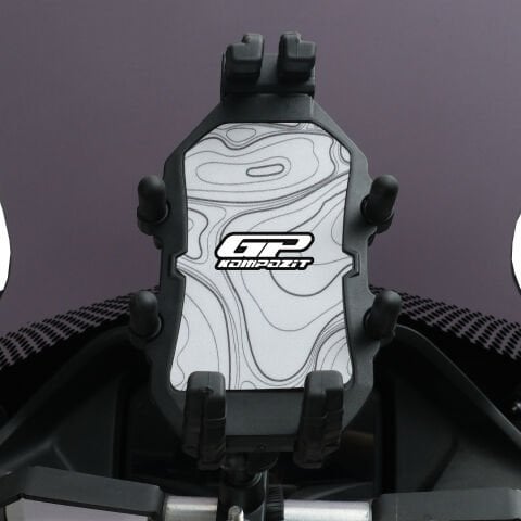 GP Kompozit TTR06 Universal Gidon Bağlantılı Titreşim Modüllü Telefon Tutucu Beyaz-Siyah