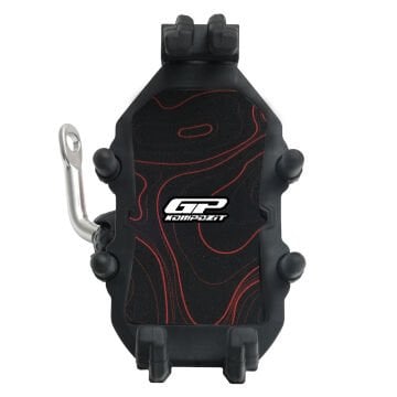 GP Kompozit TTR07 Universal Ayna Bağlantılı Titreşim Modüllü Telefon Tutucu Siyah-Kırmızı