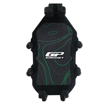 GP Kompozit TTR07 Universal Ayna Bağlantılı Titreşim Modüllü Telefon Tutucu Siyah-Yeşil