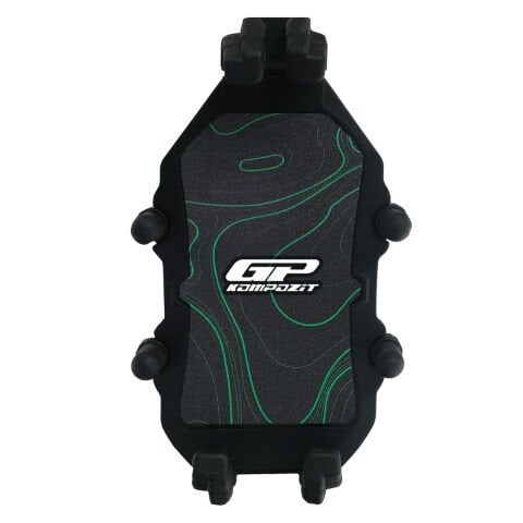 GP Kompozit TTR07 Universal Ayna Bağlantılı Titreşim Modüllü Telefon Tutucu Siyah-Yeşil