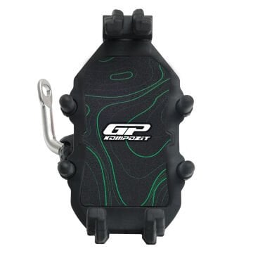 GP Kompozit TTR07 Universal Ayna Bağlantılı Titreşim Modüllü Telefon Tutucu Siyah-Yeşil
