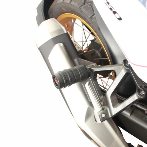 GP Kompozit Honda XL750L Transalp 2023-2025 Uyumlu Egzoz Koruma Takozu Siyah