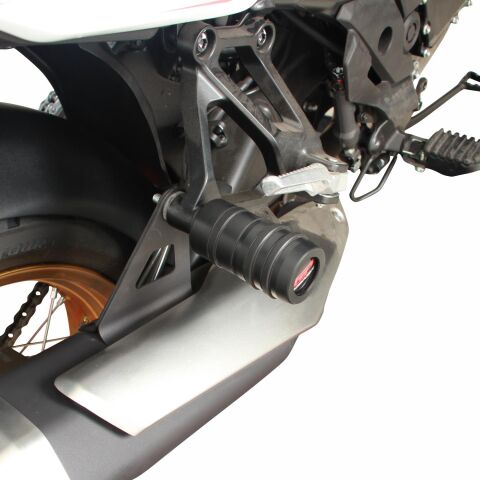 GP Kompozit Honda XL750L Transalp 2023-2025 Uyumlu Egzoz Koruma Takozu Siyah