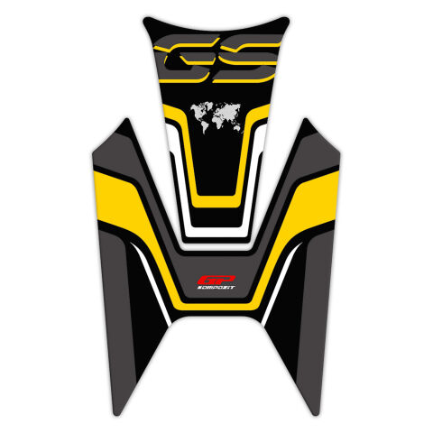 GP Kompozit BMW R 1200 GS 2013-2024 Uyumlu Tank Pad Siyah-Sarı