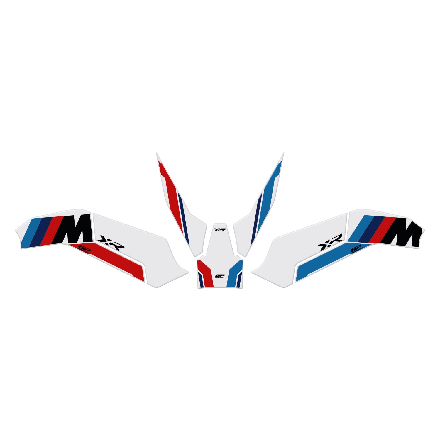 GP Kompozit BMW S 1000 XR 2020-2026 Uyumlu Tank Pad Seti Beyaz