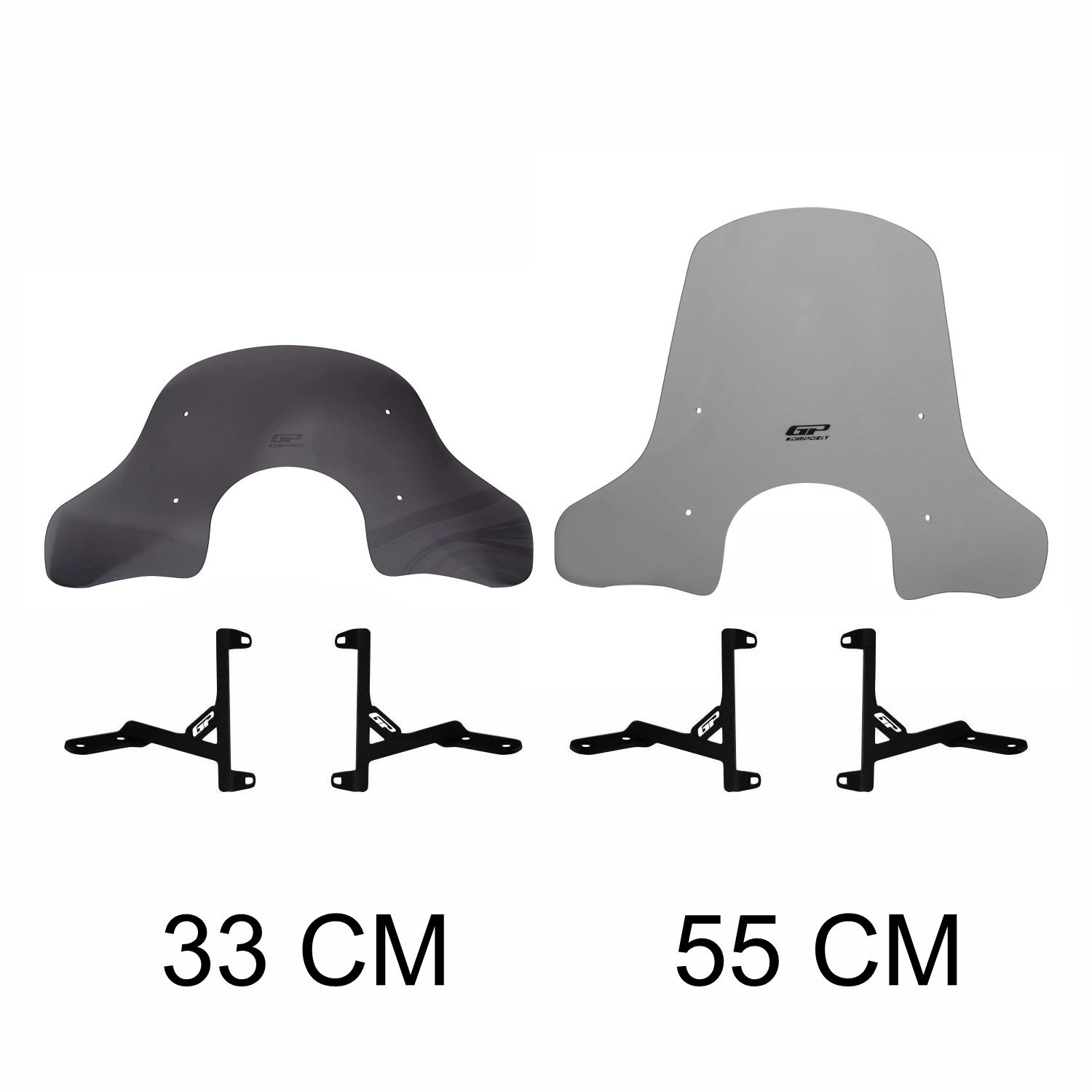 GP Kompozit Arora Cappucino 50 / 125 2019-2024 Uyumlu Ön Cam Füme 33 cm