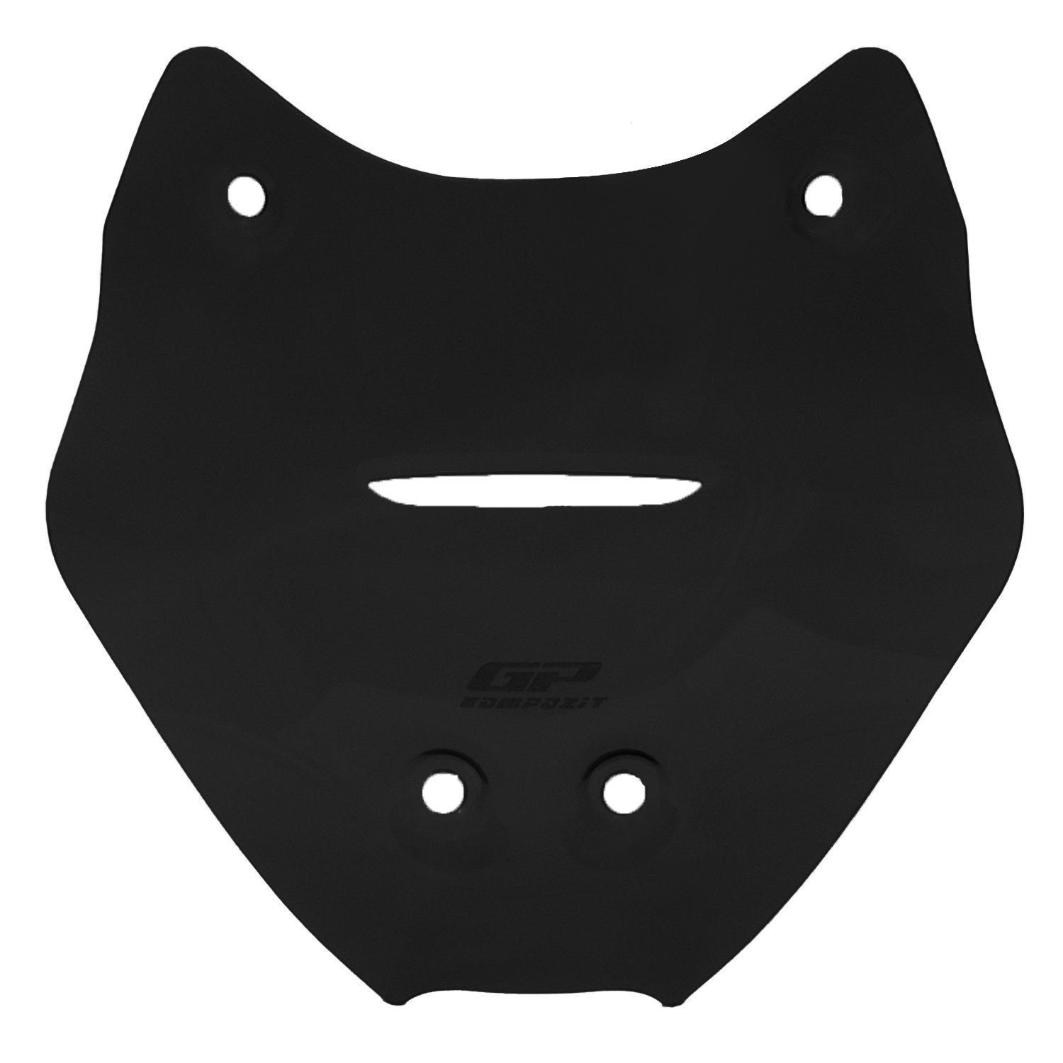 GP Kompozit Ducati Multistrada V4 2021-2023 Uyumlu Kısa Ön Cam Siyah