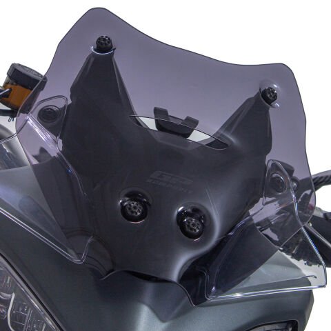 GP Kompozit Ducati Multistrada V4 2021-2023 Uyumlu Kısa Ön Cam Siyah