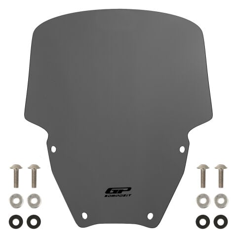 GP Kompozit Honda Forza 250 2021-2026 Uyumlu Spor Ön Cam Gri