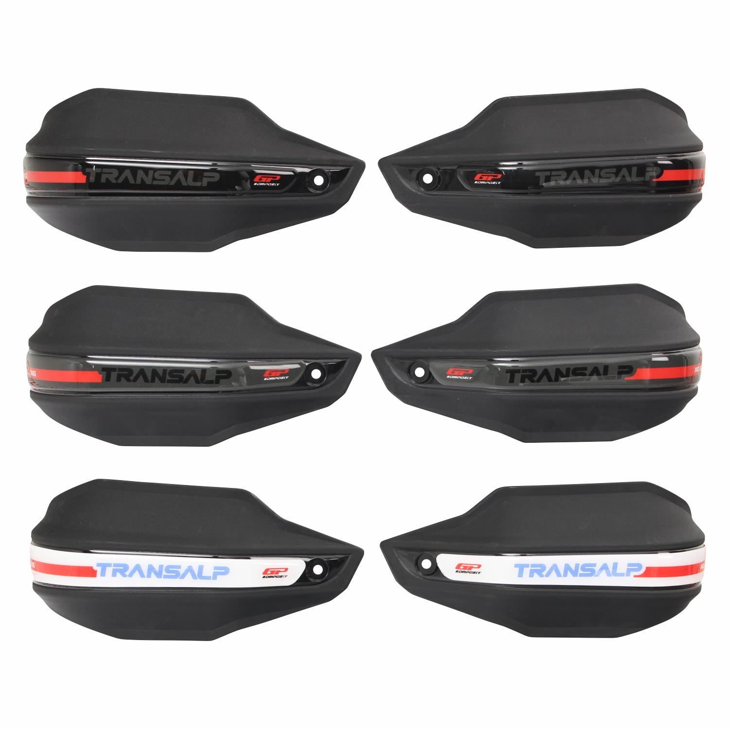 GP Kompozit Honda XL750L Transalp 2023-2025 Uyumlu Plastik Elcik Koruma Siyah