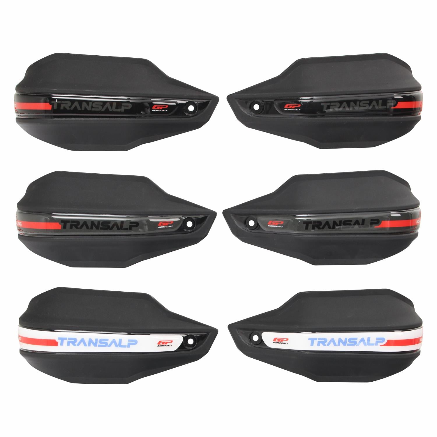 GP Kompozit Honda XL750L Transalp 2023-2025 Uyumlu Plastik Elcik Koruma Siyah