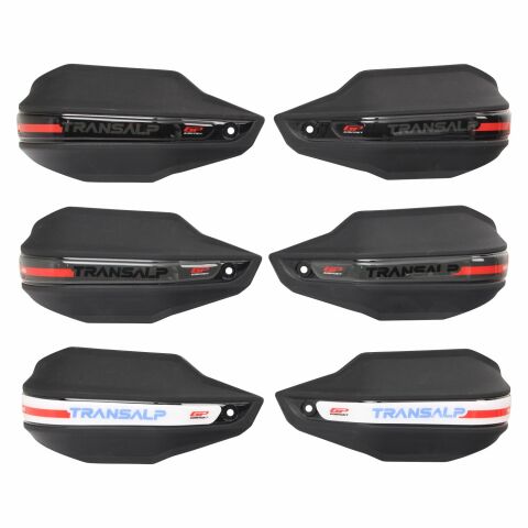 GP Kompozit Honda XL750L Transalp 2023-2025 Uyumlu Plastik Elcik Koruma Siyah