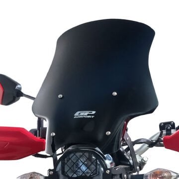 GP Kompozit Hero X-Pulse 200 2020-2024 Uyumlu Tur Camı Siyah