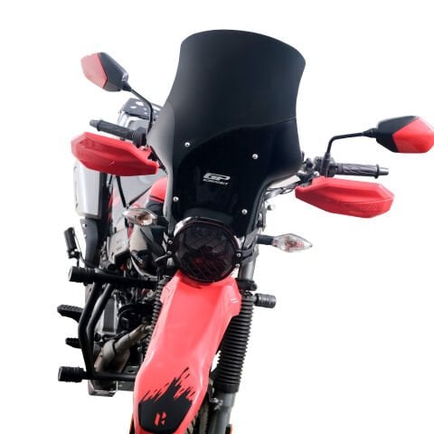 GP Kompozit Hero X-Pulse 200 2020-2024 Uyumlu Tur Camı Siyah