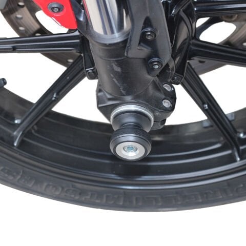 GP Kompozit Ducati Scrambler 2015-2020 Uyumlu Ön-Arka Aks Koruma Takımı Siyah