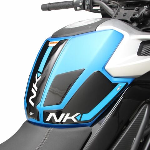GP Kompozit CF Moto 250 NK 2023-2026 Uyumlu Tank Pad Seti Mavi