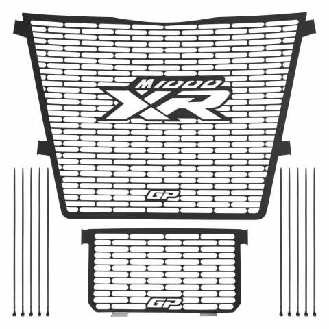 GP Kompozit BMW M 1000 XR 2024 Uyumlu Radyatör Koruma Siyah