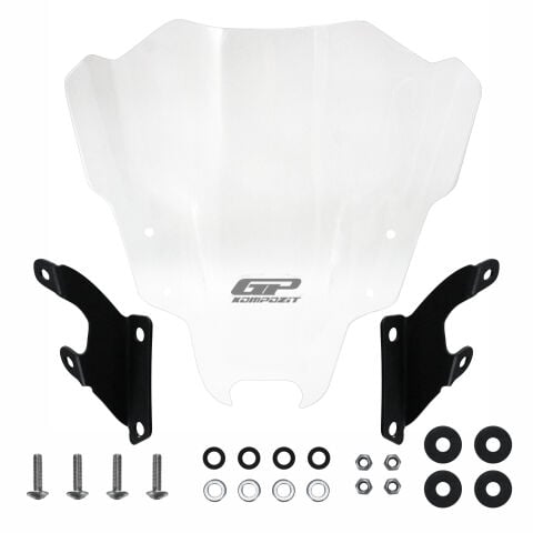 GP Kompozit Yamaha MT-07 2021-2023 Uyumlu Ön Cam Şeffaf