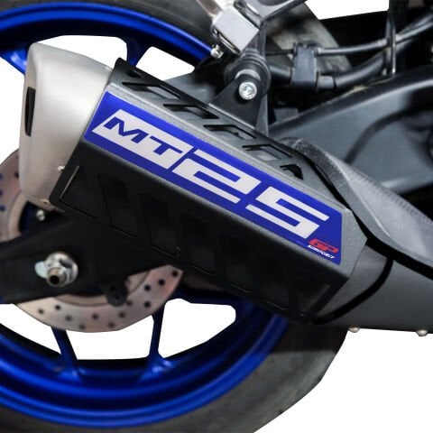 GP Kompozit Yamaha MT-25 2015-2025 Uyumlu Egzoz Koruma Kapağı Siyah