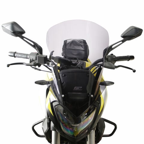 GP Kompozit Bajaj Dominar 250 / 400 2017-2026 Uyumlu Ön Cam Siyah