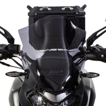 GP Kompozit Bajaj Dominar 250 / 400 2017-2024 Uyumlu Kısa Ön Cam Şeffaf