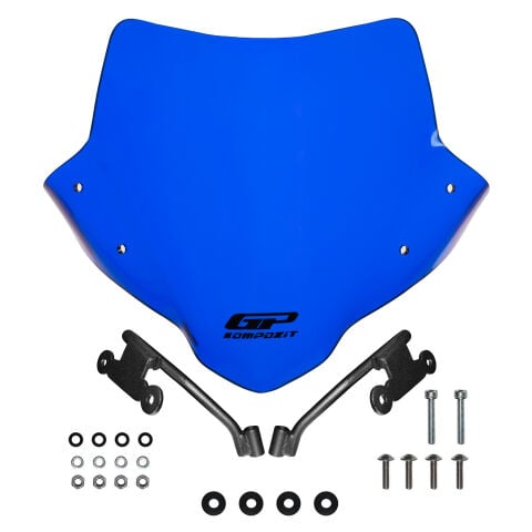 GP Kompozit Honda CB500 Hornet 2024-2025 Uyumlu Ön Cam Mavi