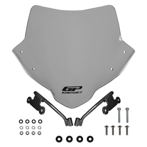 GP Kompozit Honda CB500 Hornet 2024-2025 Uyumlu Ön Cam Gri
