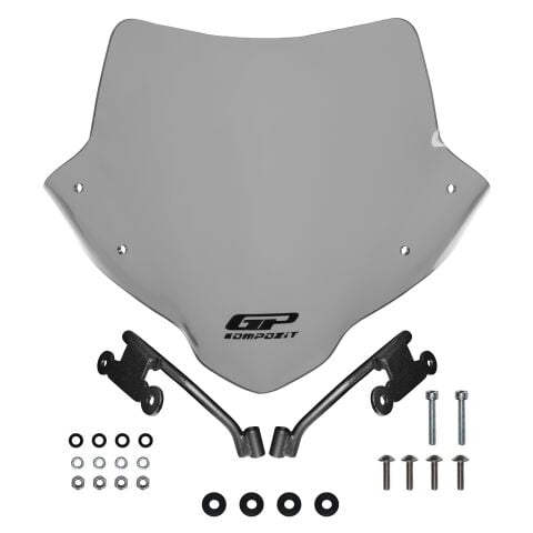 GP Kompozit Honda CB500 Hornet 2024-2025 Uyumlu Ön Cam Gri